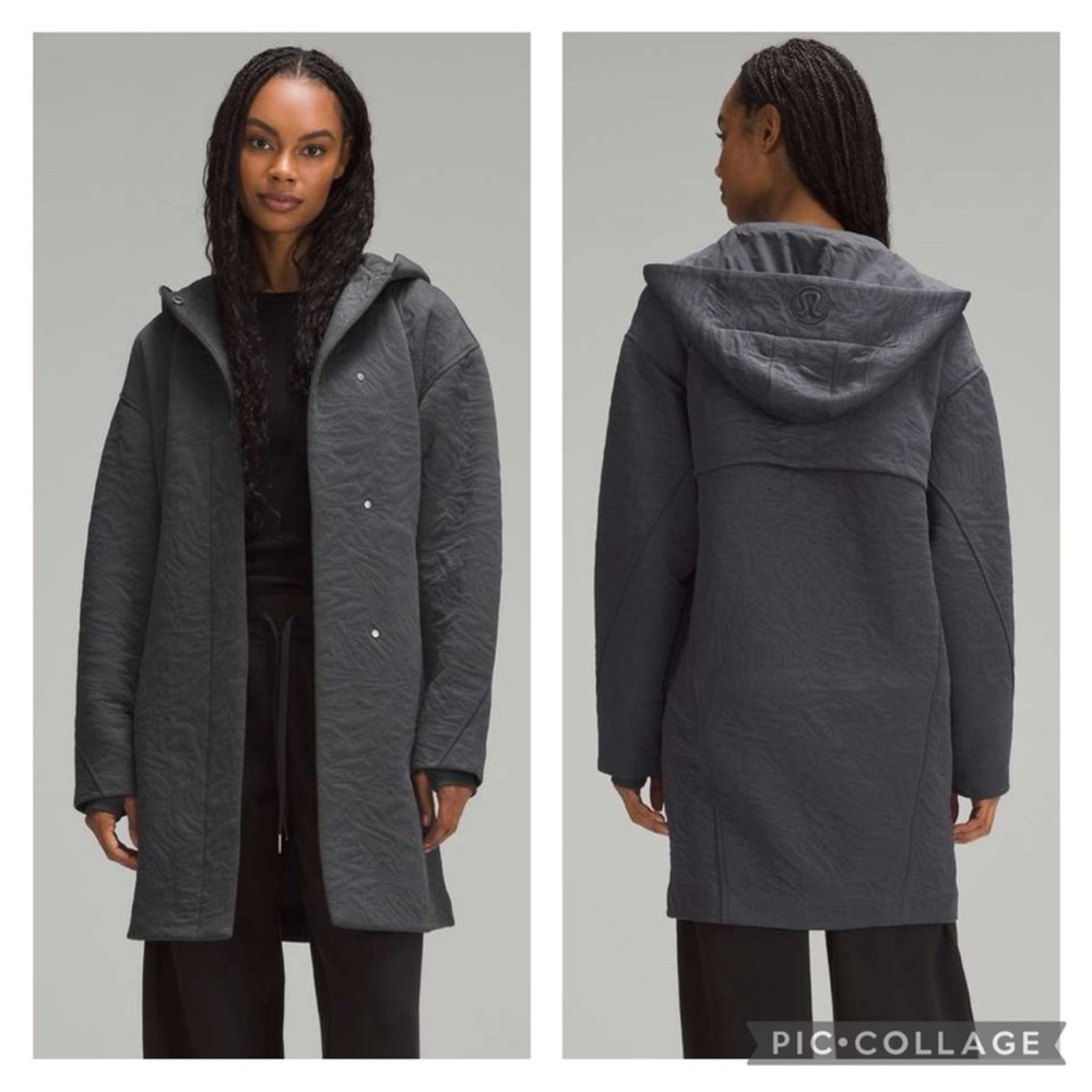 Rare!! Lululemon Packable Jacquard Knit Wrap
Graphite Grey / Black | XL